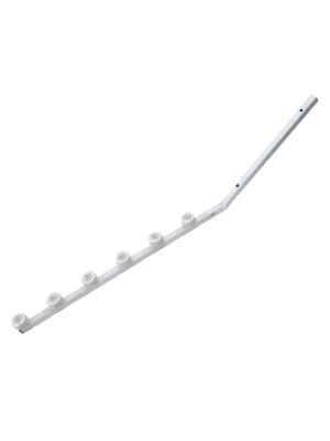 6-Line SQ-Tube White 20*20*1.6MM - Angled