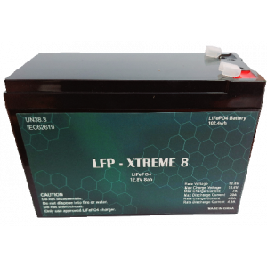 LFP Xteme 12V 8Ah Lithium Battery